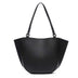 black Genuine Leather Tote Bag 