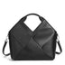 Women's black Genuine Leather Woven Handbag 