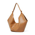 Women's brown Genuine Leather Woven Shoulder Bags 
