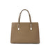 Gray Large Capacity Leather Tote Bag 