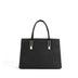 Women's black  Large Capacity Leather Tote Bag