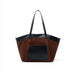coffee Large Capacity Suede Leather Tote Bag