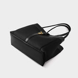 Womens black Large Cowhide Tote Bag bottom