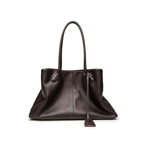 coffee Minimalist Genuine Leather Large Capacity handbags
