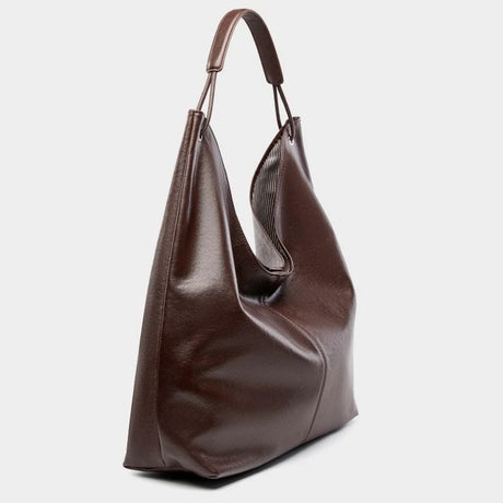 coffee leather handbag 