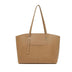 Camel  Minimalist Vegetable-Tanned Leather Tote Bag