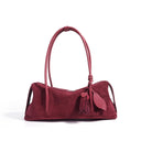 Cherry Red handbag with tassels 