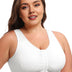 Womens Plus Size Front Clasp Lace Wirefree Tank Top Bra | PRUSES-6