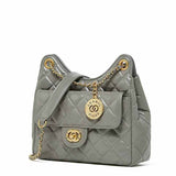 gray Quilted Chain Bag Hobo shoulder Bag