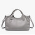 Women's gray Soft Genuine Leather Top-Handle Tote Bag