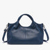 Women's blue Soft Genuine Leather Top-Handle Tote Bag