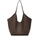 coffee Soft Leather Slouchy Hobo Bag