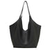 black Leather Slouchy Hobo Bag