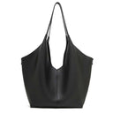 black Leather Slouchy Hobo Bag