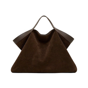 Coffee Brown Suede handbag 