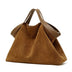 Brown suede handbag 