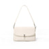 White Square handbag with a silver clasp