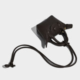 Small coffee Leather handbag 