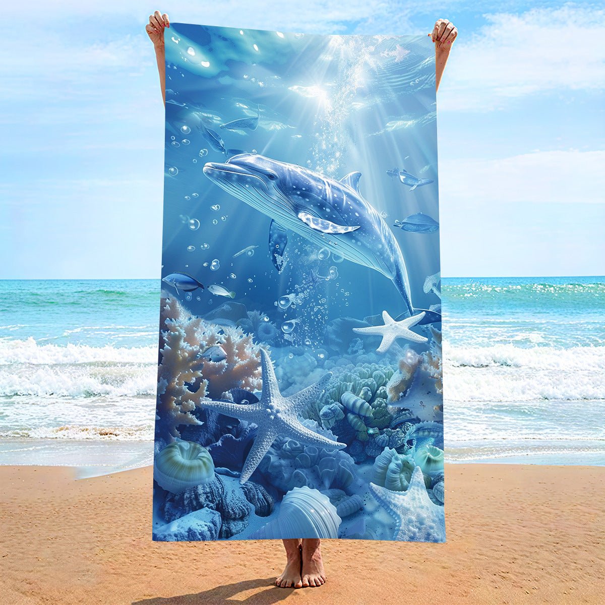 Aqua Dream Sea Life Beach Towel | PRUSES - PRUSES