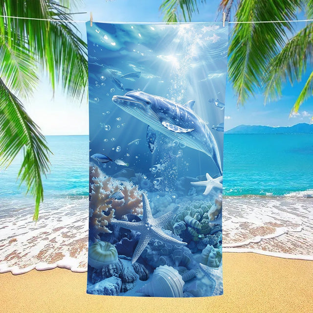 Aqua Dream Sea Life Beach Towel | PRUSES - PRUSES
