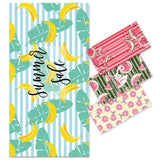 Banana Pattern Double - Faced Fleece Beach Towel | PRUSES - PRUSES