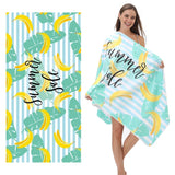 Banana Pattern Double - Faced Fleece Beach Towel | PRUSES - PRUSES