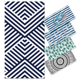 Black and White Striped Series Beach Towel | PRUSES - PRUSES