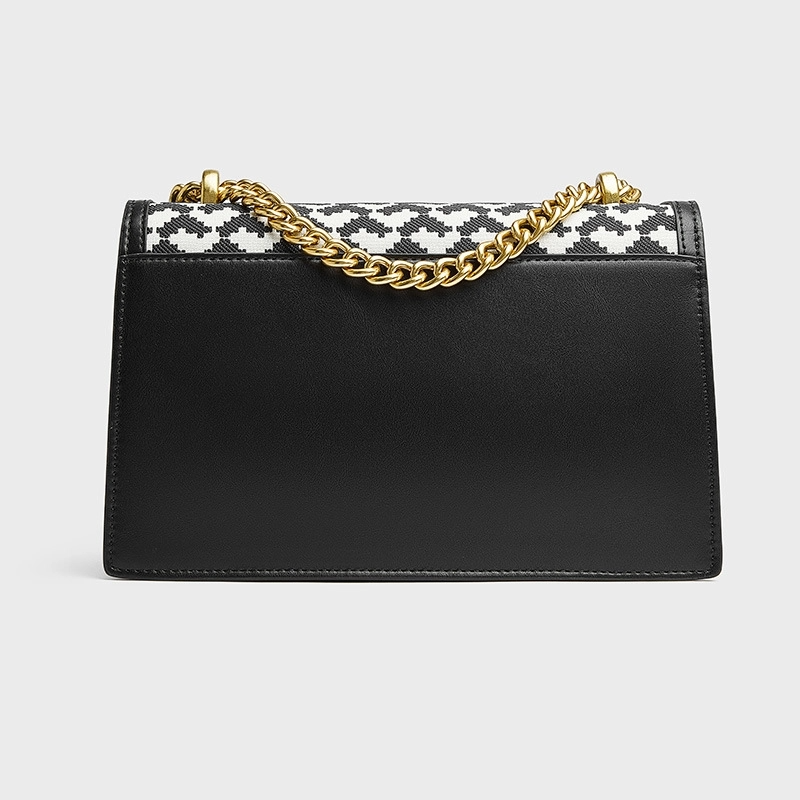 black_and_white_embroidery_heart_printed_flap_square_chain_shoulder_bags_1