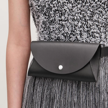 black_cute_purses_envelope_fanny_pack_belt_bag_vintage_breast_bags