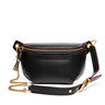 black_genuine_leather_zipper_fanny_pack_chain_strap_belt_bags_2