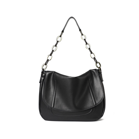 black_leather_flap_big_size_messenger_bag_chain_hobo_bags_6