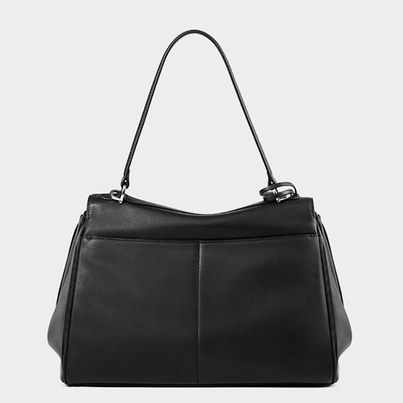black_leather_large_tote_bag_top_handle_crossbody_bag_with_buckle_13