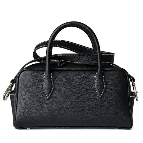 black_leather_litchi_grain_handbags_minimalist_shoulder_bag_3