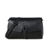 black_litchi_grain_leather_flap_crossbody_purse_zipper_work_bag_5