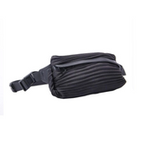 black_wrinkle_fanny_pack_waist_bag_with_zipper