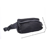 black_wrinkle_fanny_pack_waist_bag_with_zipper55
