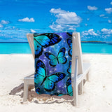 Blue Butterfly Beach Towel | PRUSES - PRUSES
