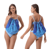 Blue Shark Drawstring Beach Towel | PRUSES - PRUSES