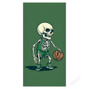 Bone Pattern Double - Faced Fleece Halloween Beach Towel - PRUSES