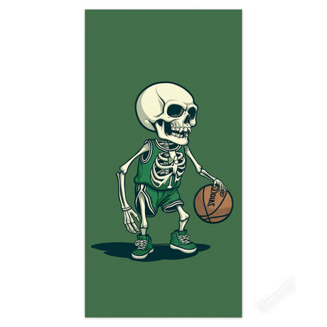 Bone Pattern Double - Faced Fleece Halloween Beach Towel - PRUSES