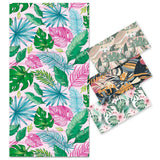 Botanical Leaf Double - Faced Fleece Beach Towel | PRUSES - PRUSES