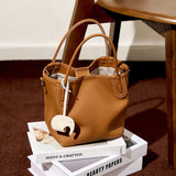 brown_leather_litchi_grain_bucket_bags_mini_crossbody_bags_6