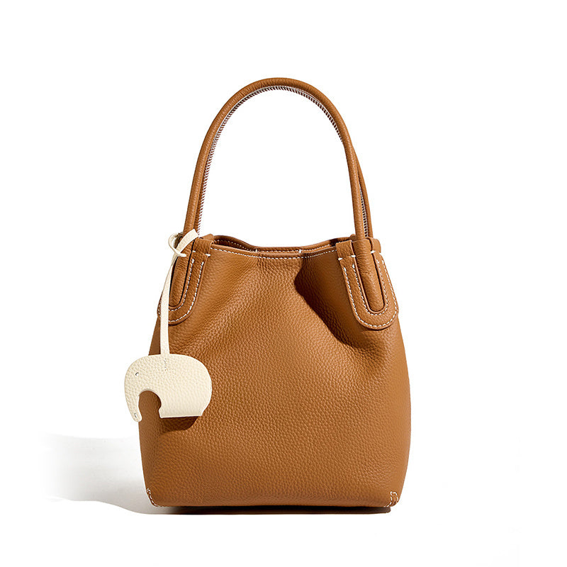 brown_leather_litchi_grain_bucket_bags_mini_crossbody_bags_7