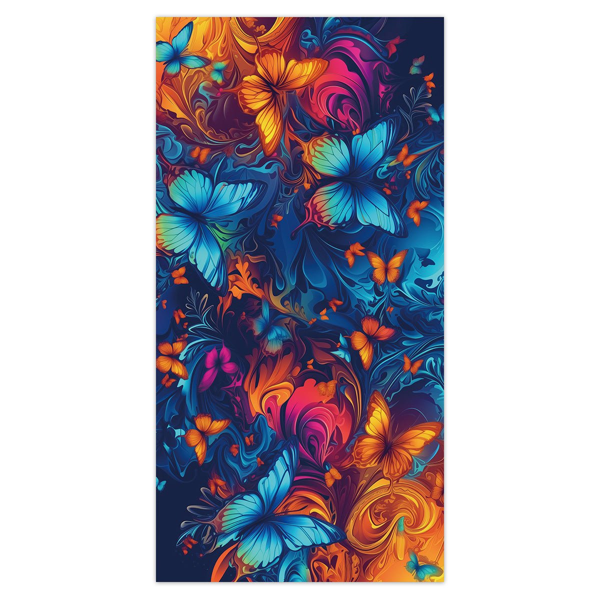 Butterfly Pattern Beach Towel | PRUSES - PRUSES