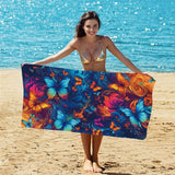 Butterfly Pattern Beach Towel | PRUSES - PRUSES
