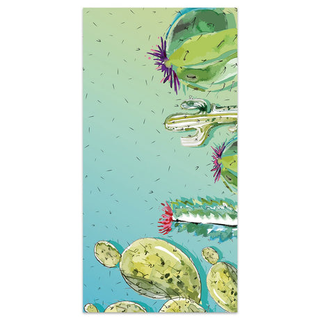 Cactus Pattern Double - Faced Fleece Beach Towel | PRUSES - PRUSES