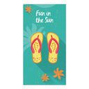 Cartoon Flip Flop Double - Faced Fleece Beach Towel | PRUSES - PRUSES