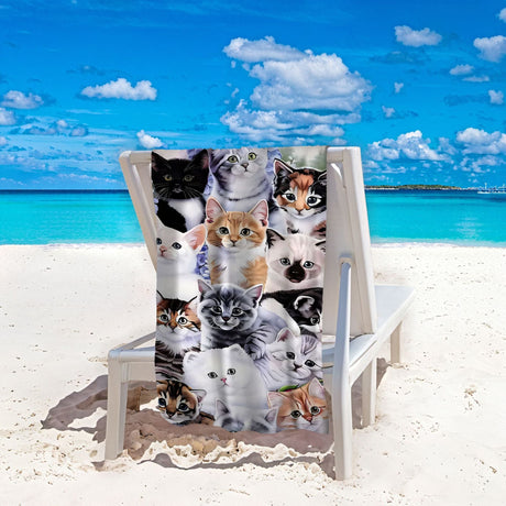 Cat Lover Beach Towel | PRUSES - PRUSES
