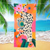 Cheetah Double - Sided Fleece Beach Towel Can Protect Against The Sun | PRUSES - PRUSES
