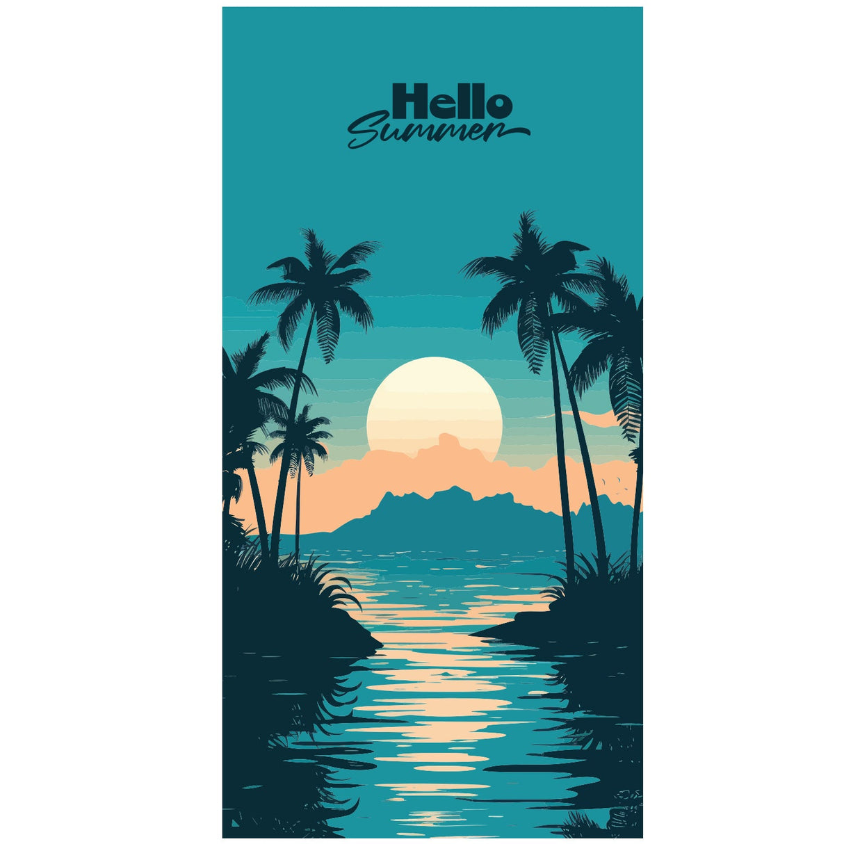 Coconut Tree Beach Towel | PRUSES - PRUSES